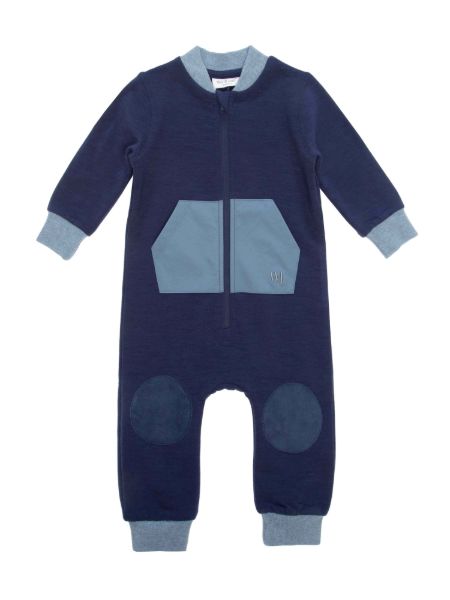 Bilde av WoolLand Bergen overall baby Blue ink